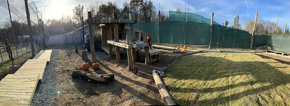 Panoramic image of Enoch's renovated habitat